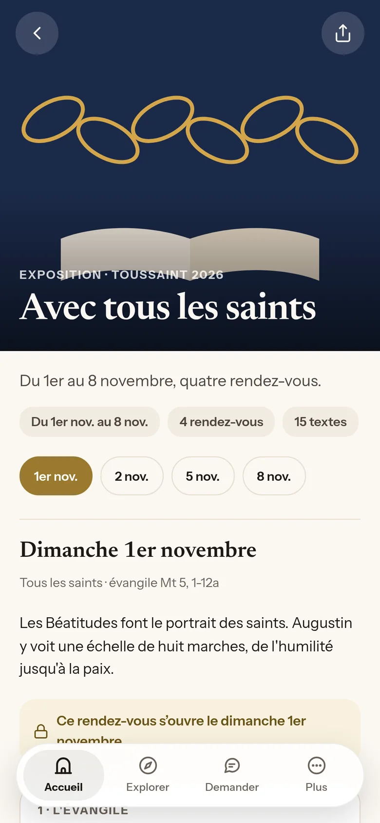 L'exposition « Avec tous les saints » dans Lectio